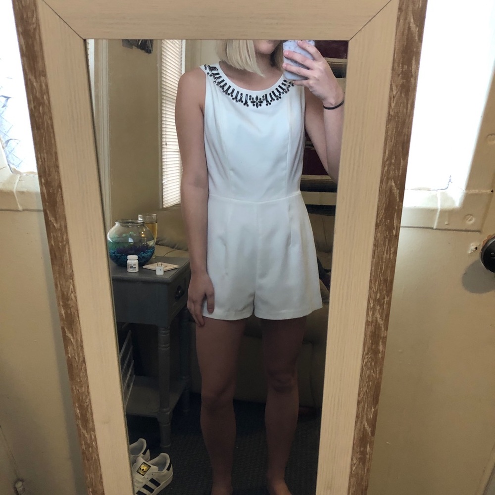 Formal White Romper